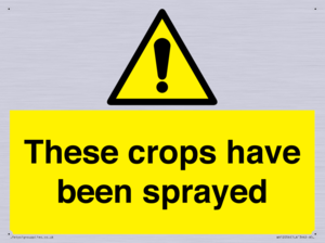 These crops have been sprayed